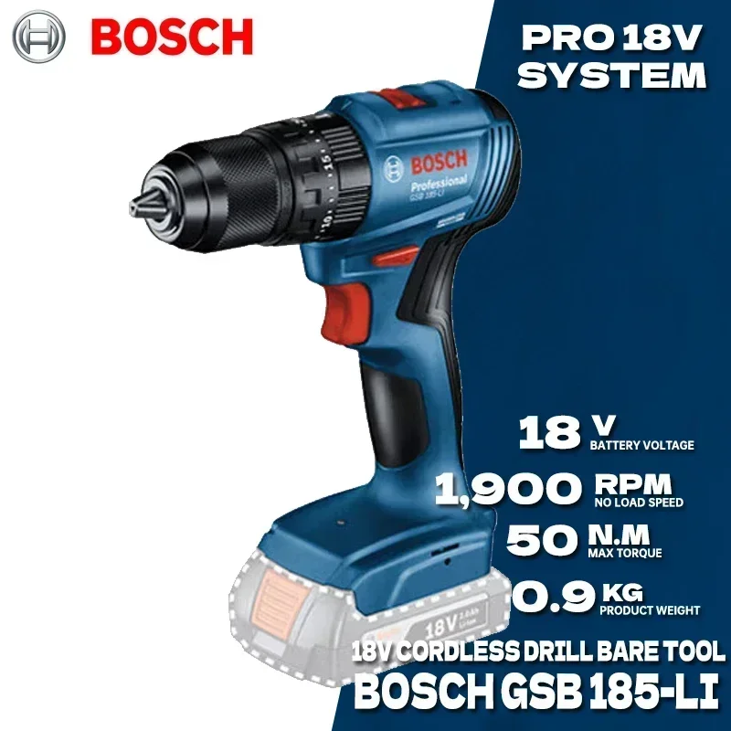 مثقاب بوسش GSB 185-LI لاسلكي ب - مراجعة Bosch Drill Gsb 18V وسعره